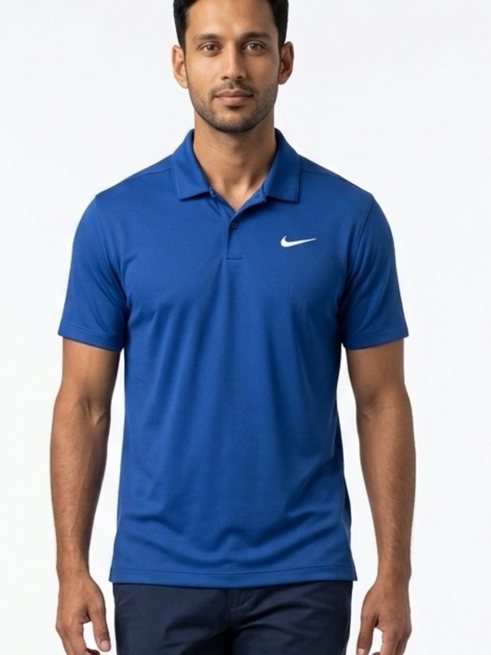 Nike Golf Dri-FIT Polo Shirt Men's M‎ Blue Short Sleeve Collared